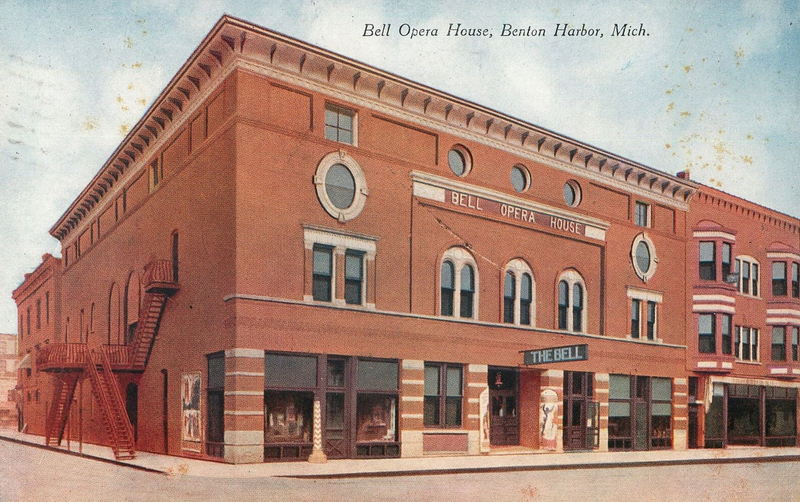 Bell Opera House - Vintage Postcard (newer photo)